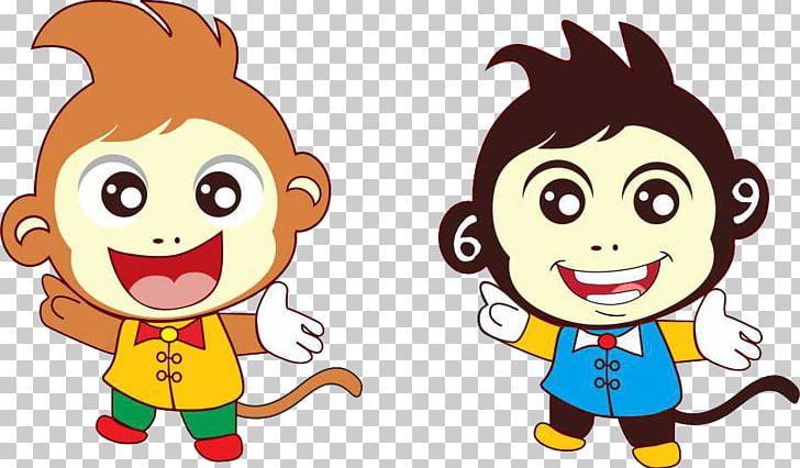 Monkey Cartoon PNG, Clipart, Animals, Art, Auspicious, Auspicious Clouds, Boy Free PNG Download