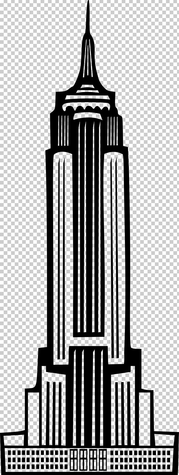 Empire State Building Art Deco PNG, Clipart, Art Deco, Black, Black And White, Building, Computer Icons Free PNG Download