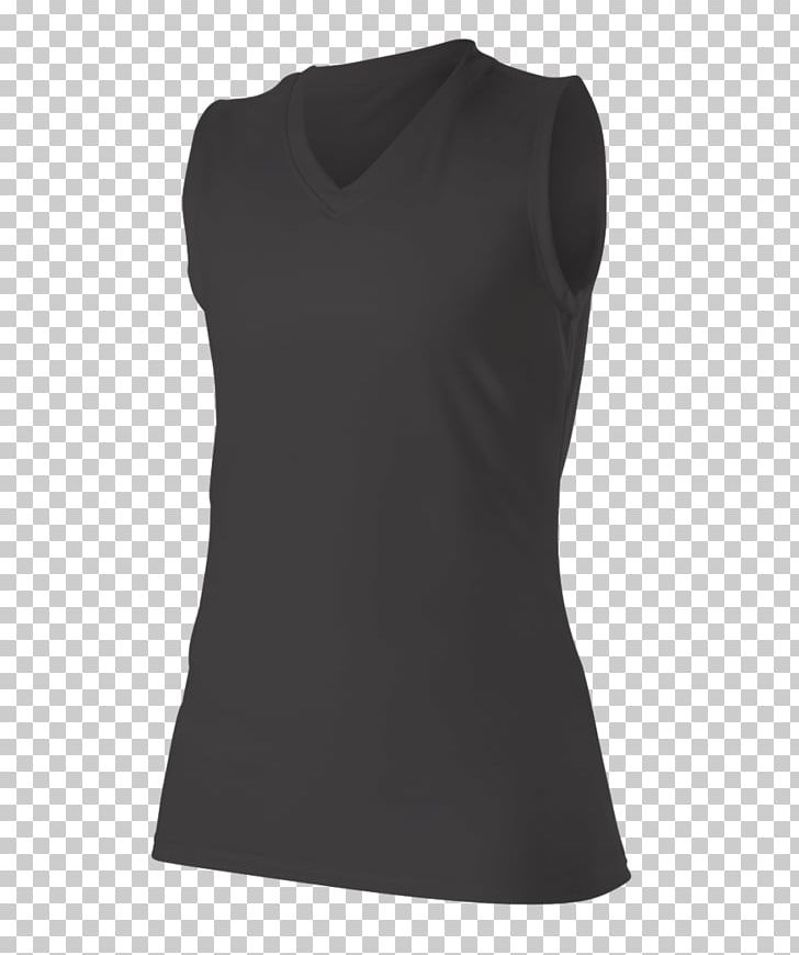 T-shirt Dress Sleeveless Shirt Clothing Long Underwear PNG, Clipart, Active Tank, Black, Clothing, Collar, Dress Free PNG Download