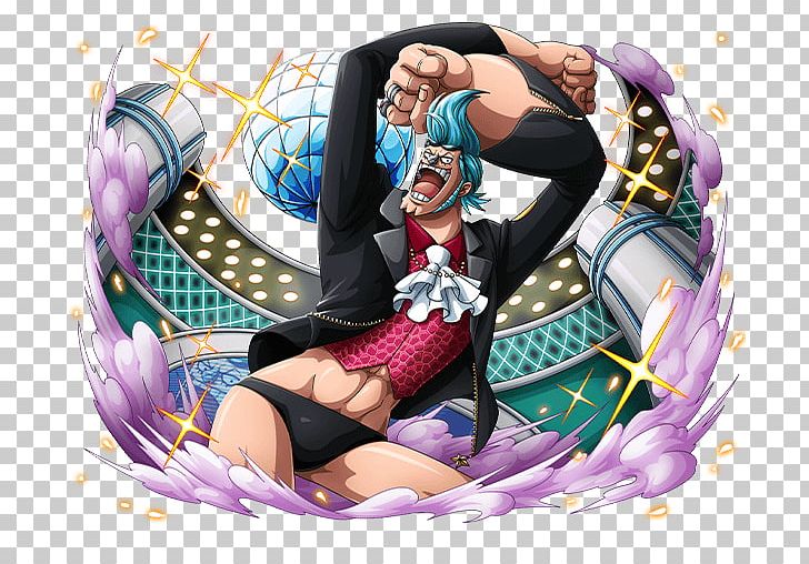 Franky One Piece Treasure Cruise Monkey D. Luffy Roronoa Zoro Vinsmoke Sanji PNG, Clipart, Anime, Art, Black Jacket, Blue Hair, Cartoon Free PNG Download