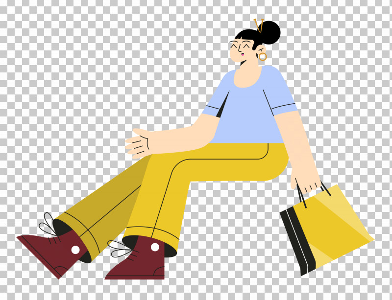 Lady Sitting On Chair PNG, Clipart, Behavior, Cartoon, Human, Joint, Lady Free PNG Download