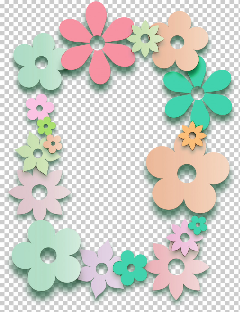 Floral Design PNG, Clipart, 2021 Spring Frame, Floral Design, Green, Happy Spring, Paint Free PNG Download