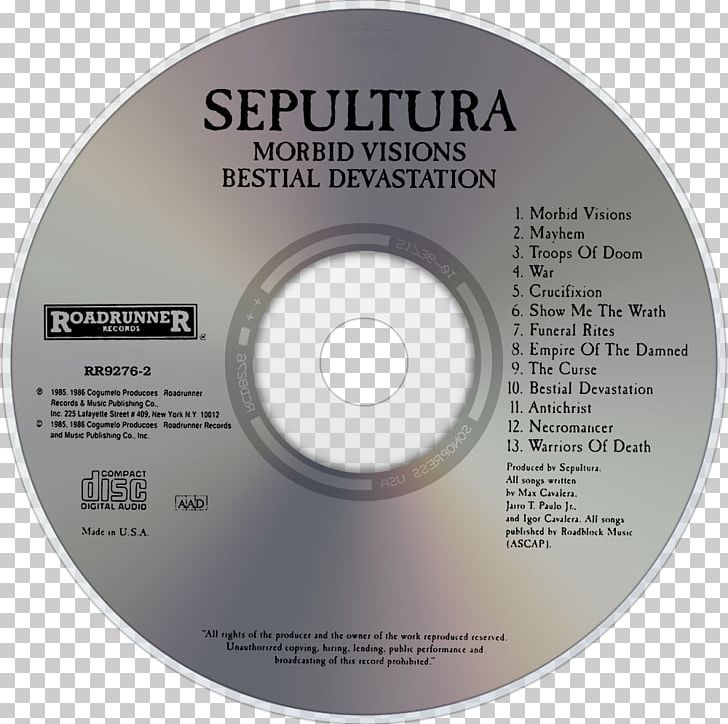 Compact Disc Boogie Down Productions By All Means Necessary Morbid Visions Sepultura PNG, Clipart, Album, Best Of Sepultura, Compact Disc, Data Storage Device, Dvd Free PNG Download