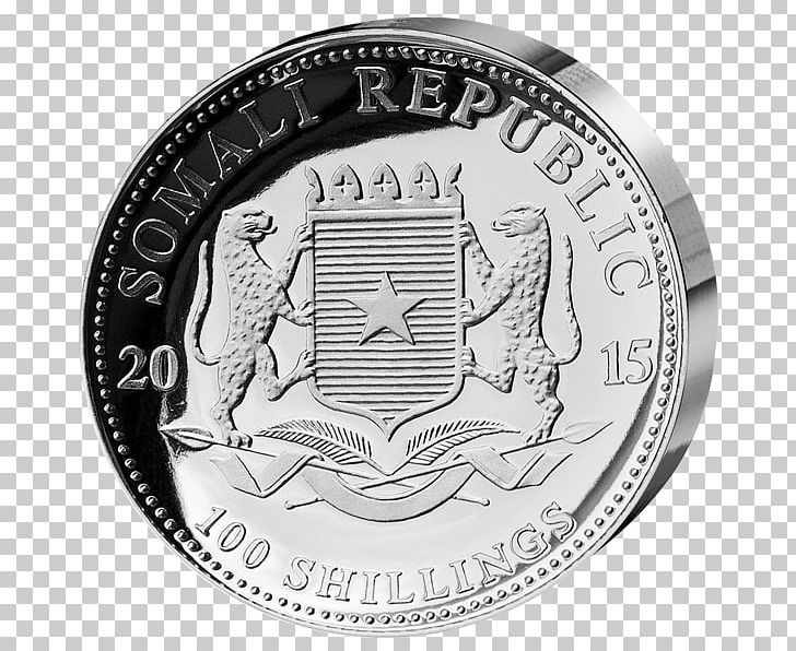 Somalia Silver Coin Bullion PNG, Clipart, African Elephant, Black And White, Bullion, Bullion Coin, Circle Free PNG Download