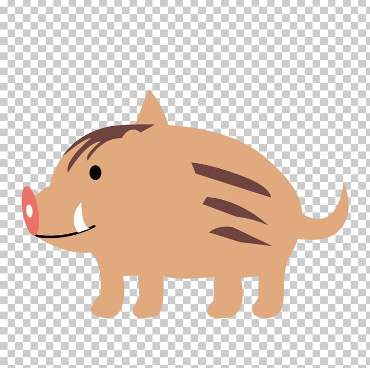 Wild Boar Illustration Whiskers Mammal PNG, Clipart, Animal, Animal Figure, Canidae, Carnivoran, Cartoon Free PNG Download