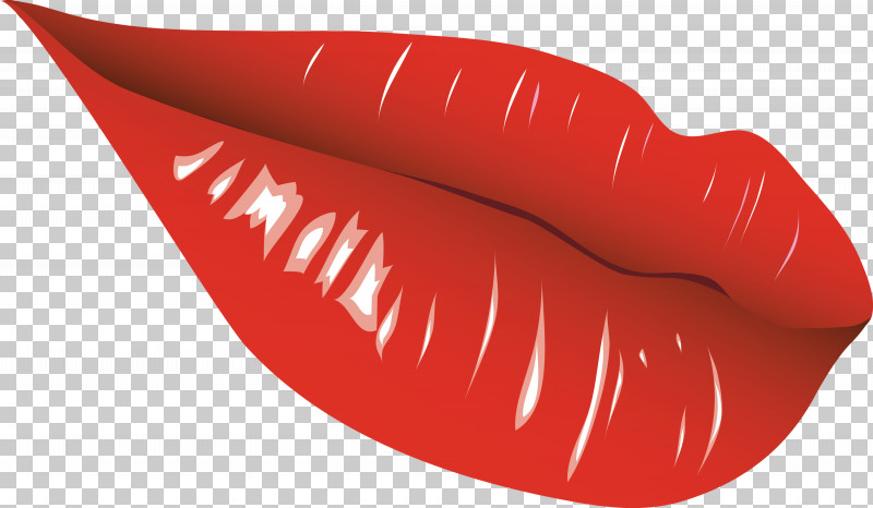 Red Rip Kiss PNG, Clipart, Kiss, Lip, Material Property, Mouth, Orange Free PNG Download