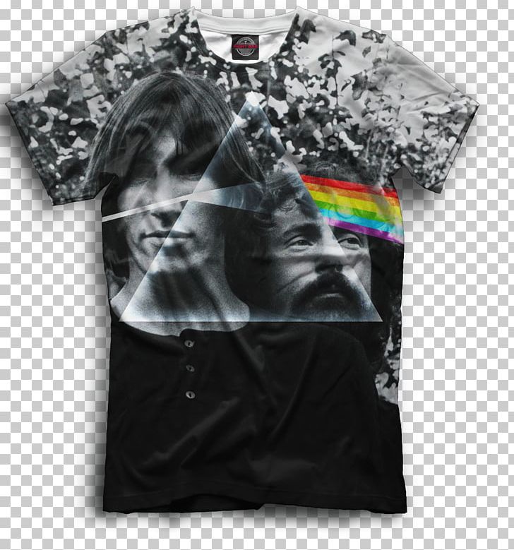 T-shirt Pink Floyd Bw Poster 24x36 The Dark Side Of The Moon Sleeve PNG, Clipart, Brand, Clothing, Dark Side Of The Moon, Floyd, Outerwear Free PNG Download