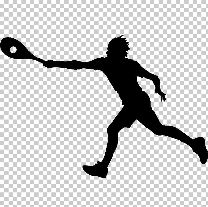 Tennis Player Racket Silhouette Sticker PNG, Clipart, Black, Black And White, Footwear, Forehand, Hand Free PNG Download