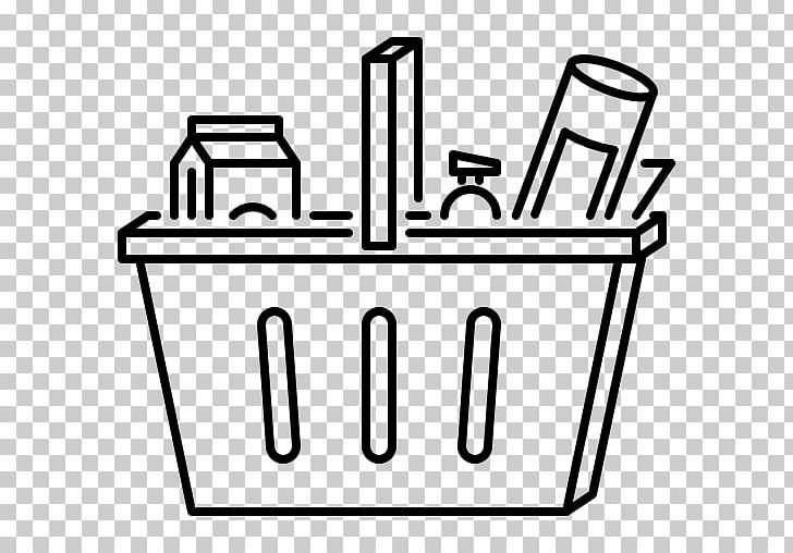 Shopping Cart Grocery Store PNG, Clipart, Angle, Area, Bag, Black And White, Computer Icons Free PNG Download