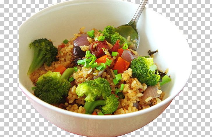 Vegetarian Cuisine Fried Rice Ribs Cooked Rice PNG, Clipart, Asian Food, Blanching, Bowl, Broccoli, Brown Rice Free PNG Download