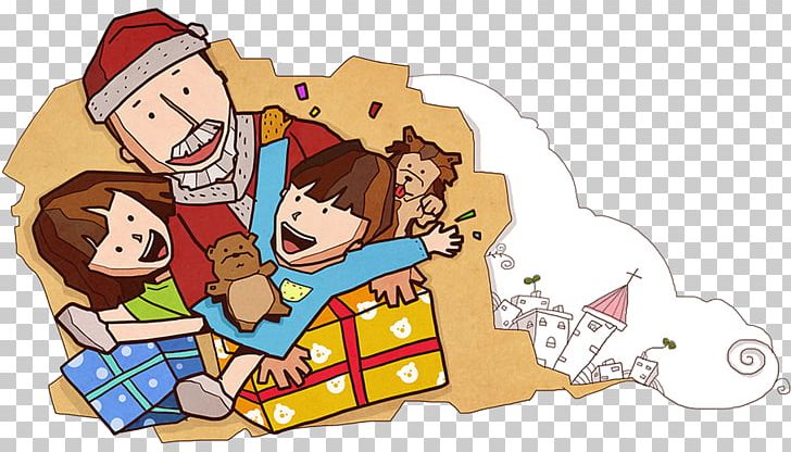 Santa Claus Christmas Gift PNG, Clipart, Art, Atmosphere, Cartoon, Child, Christmas Present Free PNG Download