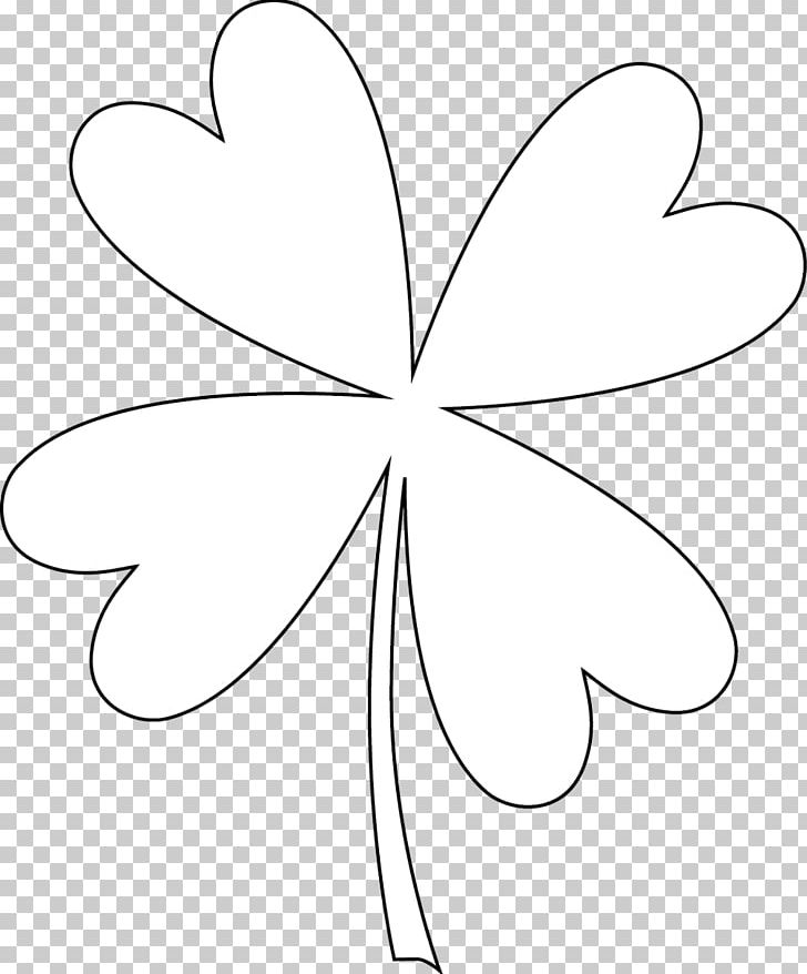 Four-leaf Clover Shamrock Coloring Book PNG, Clipart, Angle, Area, Artwork, Black And White, Child Free PNG Download