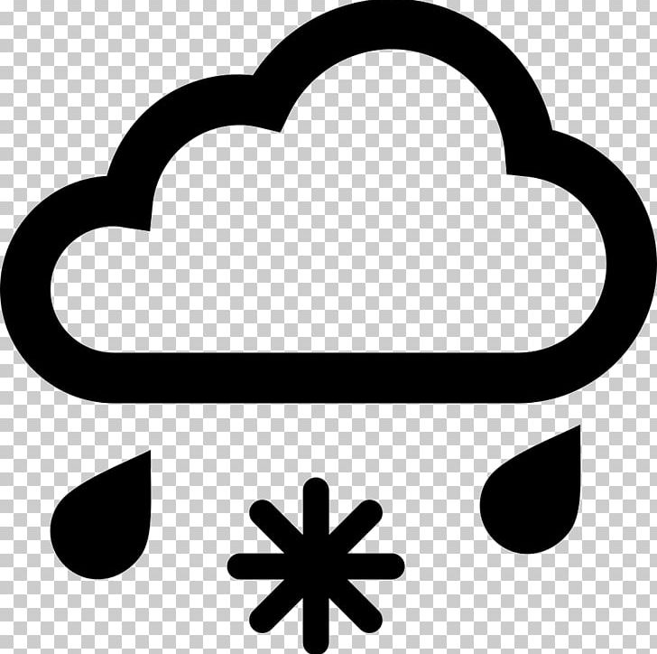 Computer Icons Snowflake Cloud Rain And Snow Mixed PNG, Clipart, Area, Artwork, Black, Black And White, Cloud Free PNG Download