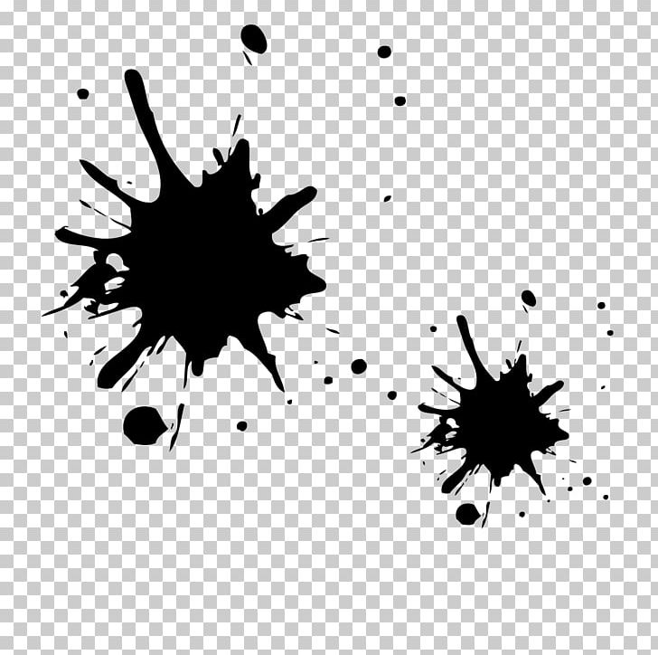 Paint Splash Illustration PNG, Clipart, Black, Black And White, Black Background, Black Ink Drops, Color Splash Free PNG Download