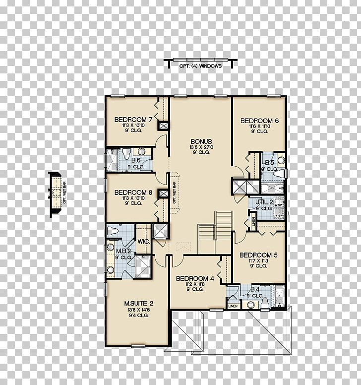 House Plan Bungalow Floor Plan Bedroom PNG, Clipart, Angle, Area, Bathroom, Bathtub, Bed Free PNG Download