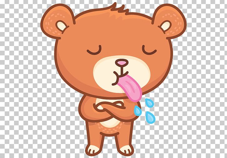 Sticker Telegram VKontakte Text Viber PNG, Clipart, Bear, Bernard, Building, Carnivoran, Cartoon Free PNG Download