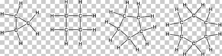 Cycloalkane Hydrocarbon Organic Chemistry PNG, Clipart, Alkane, Alkene, Angle, Black And White, Chemical Bond Free PNG Download