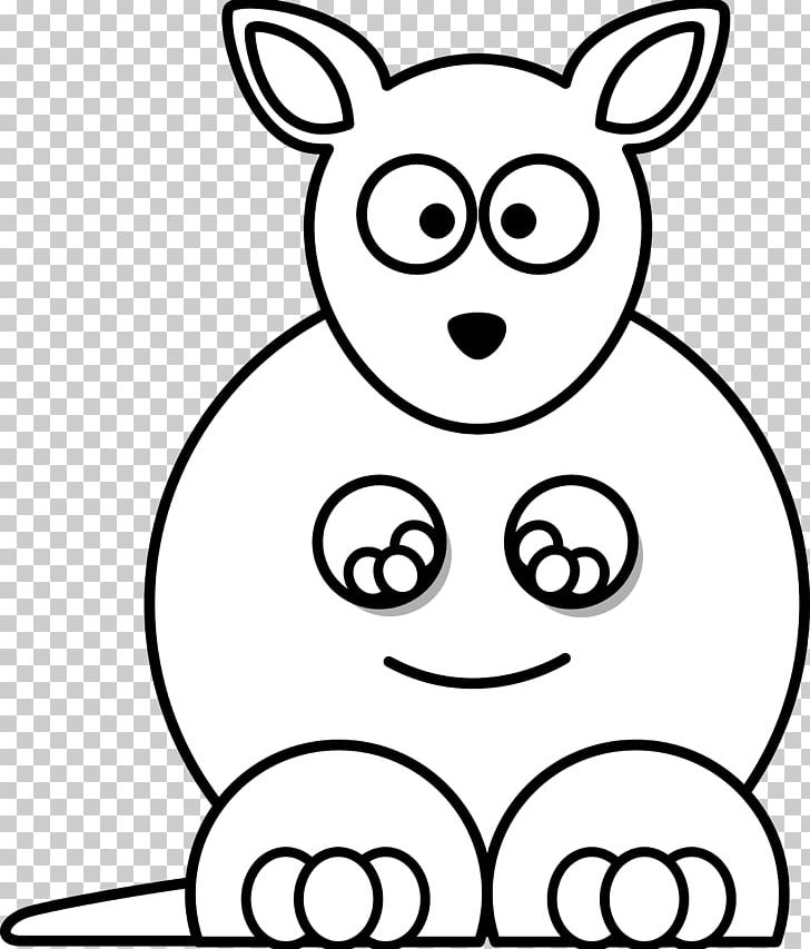 Kangaroo Free Content Drawing PNG, Clipart, Area, Black And White, Blog, Child, Cuteness Free PNG Download
