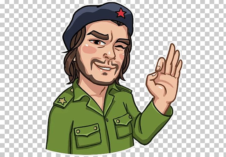 Sticker Emoji Che Guevara Krish Military PNG, Clipart, Army Officer, Cartoon, Che Guevara, Comrade, Emoji Free PNG Download