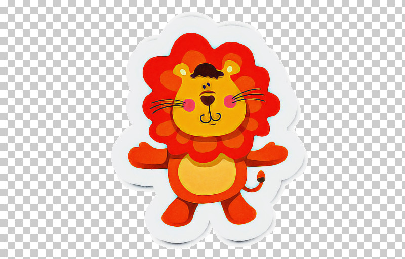 Cartoon Sticker Lion Smile PNG, Clipart, Cartoon, Lion, Smile, Sticker Free PNG Download