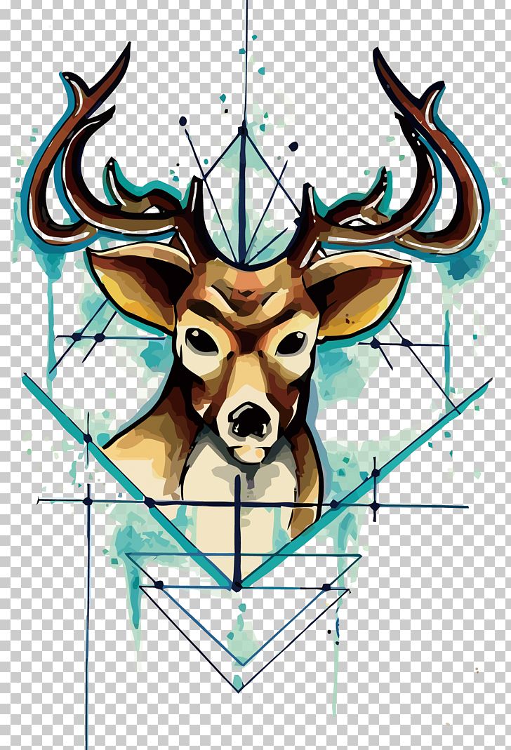 Deer Unicorn Tattoo Drawing PNG, Clipart, Animals, Antler, Happy Birthday Vector Images, Head, Lion Head Free PNG Download