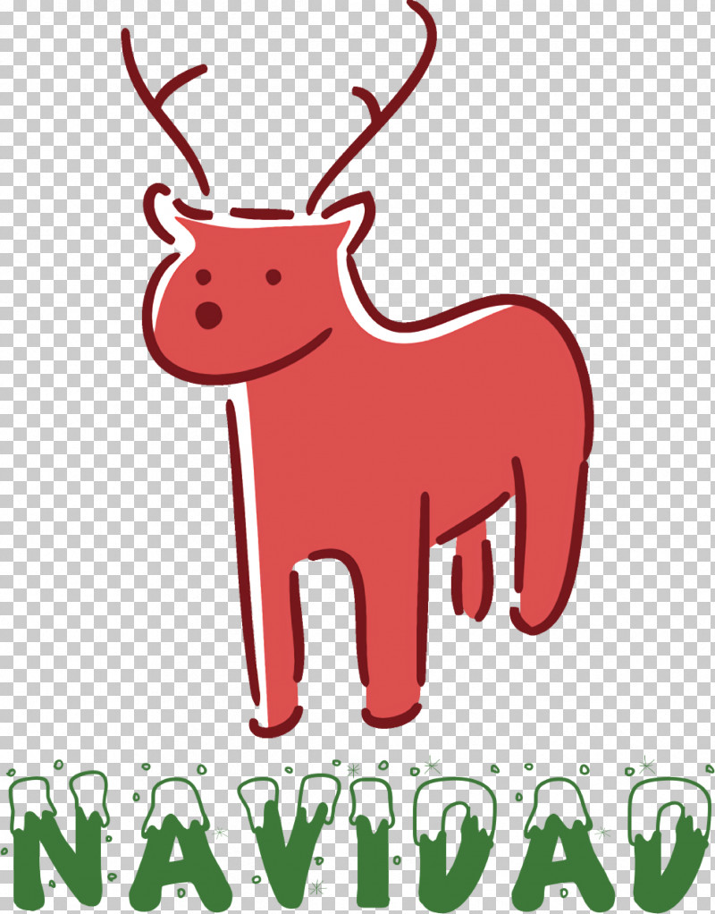 Navidad Christmas PNG, Clipart, Cartoon, Cartoon Fawn, Christmas, Deer, Drawing Free PNG Download