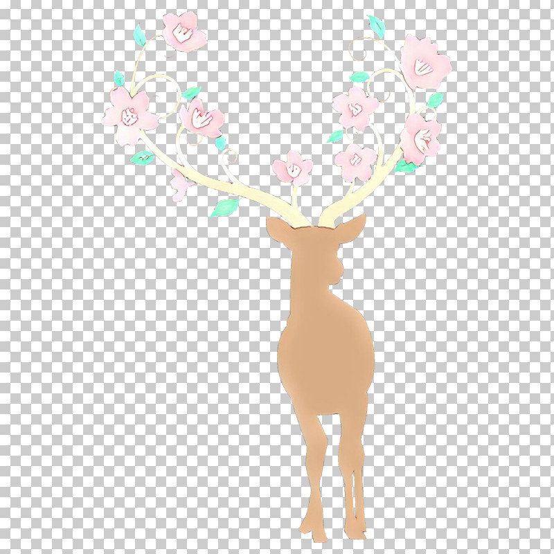 Reindeer PNG, Clipart, Beige, Deer, Fawn, Pink, Plant Free PNG Download