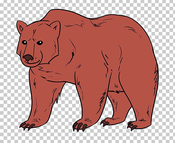 Grizzly Bear Giant Panda Drawing PNG, Clipart, Animals, Bear, Brown Bear, Carnivoran, Cartoon Free PNG Download