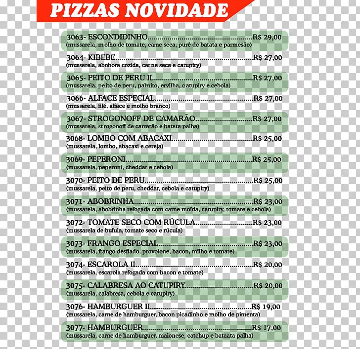 Q-tall Pizzaria Pizza & Tal Menu PNG, Clipart, Area, Cardapio, Document, Food Drinks, Green Free PNG Download
