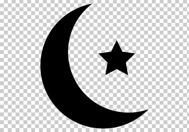 Star And Crescent Lunar Phase PNG, Clipart, Black And White, Circle, Computer Icons, Crescent, Download Free PNG Download
