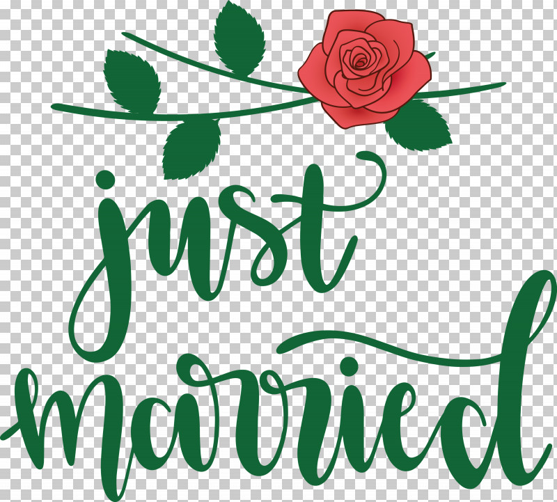 Just Married Wedding PNG, Clipart, Floral Design, Flower, Green, Just Married, Leaf Free PNG Download