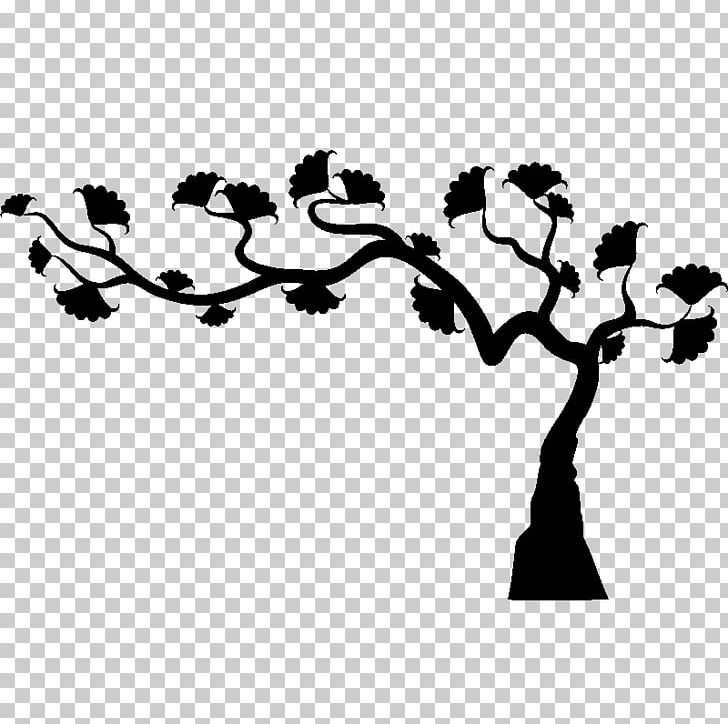 Branch Sticker Tree Wall Decal PNG, Clipart, Black And White, Branch, Decorative Arts, Flower, House Free PNG Download