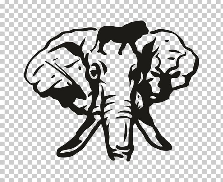 Dog African Elephant Indian Elephant Mammal Human PNG, Clipart, African Elephant, Black, Black And White, Cartoon, Cattle Free PNG Download