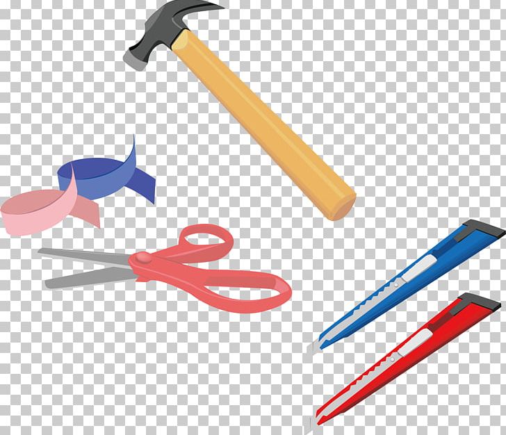 Household Tools Hammer Scissors PNG, Clipart, Angle, Blade, Brand, Construction Tools, Cutting Free PNG Download