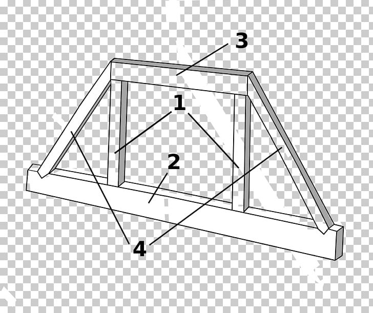 Queen Post Timber Roof Truss King Post PNG, Clipart, Angle, Architectural Engineering, Area, Black And White, Bridge Free PNG Download