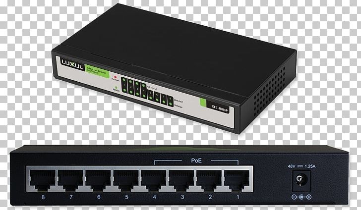 Network Switch Power Over Ethernet Wireless Access Points Computer Network Gigabit Ethernet PNG, Clipart, Audio Receiver, Computer Component, Computer Network, Electronic Component, Electronic Device Free PNG Download
