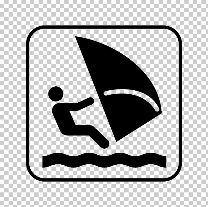 Windsurfing Computer Icons Surfboard PNG, Clipart, Angle, Area, Big Wave Surfing, Black, Black And White Free PNG Download
