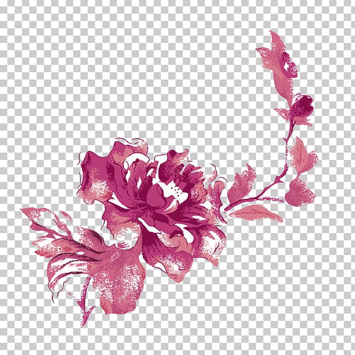 Beach Rose Flower Rosa Chinensis Moutan Peony Color PNG, Clipart, Blossom, Blue, Cherry Blossom, Cut Flowers, Drawing Free PNG Download