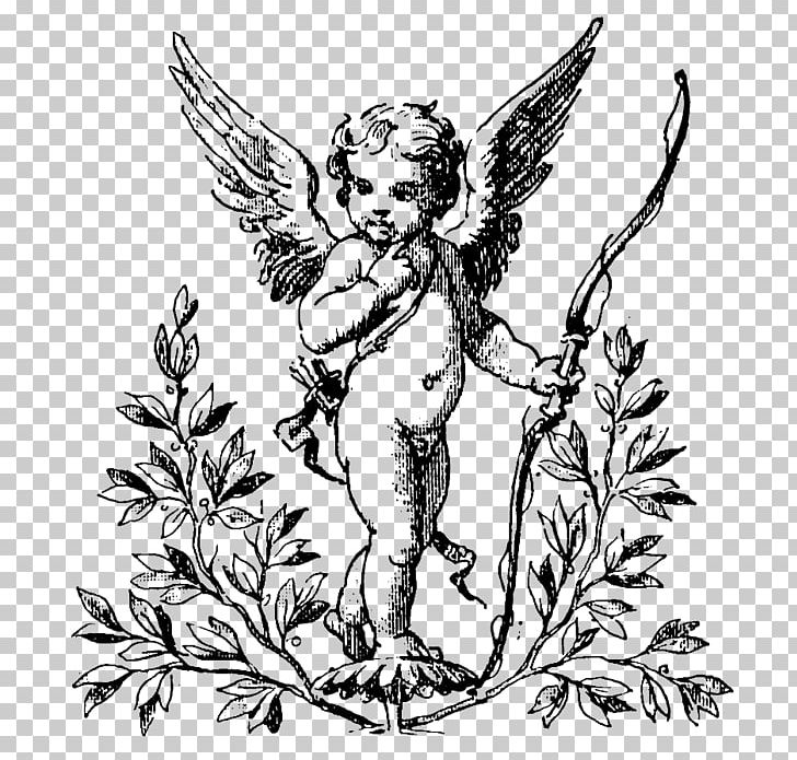 Tattoo Baby Cupid Cherub Flash PNG, Clipart, Angel, Bird, Bow, Branch, Cupid Free PNG Download