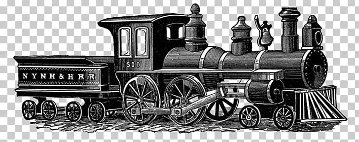 Train Rail Transport Steam Locomotive PNG, Clipart, Black And White, Clip Art, Computer Icons, Drawing, Flying Scotsman Free PNG Download