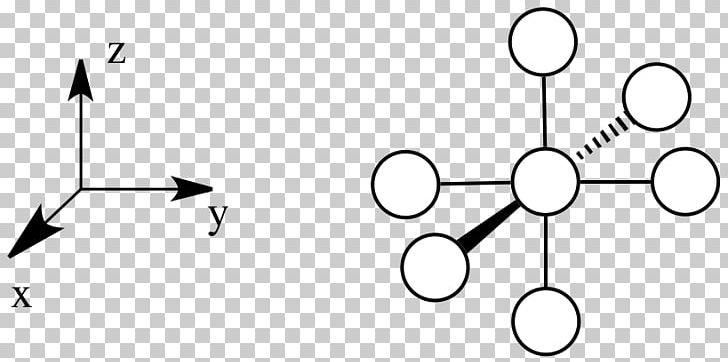 Octahedral Molecular Geometry Coordination Complex Ligand Field Theory Chemistry PNG, Clipart, Angle, Axis, Black, Black And White, Chemia Koordynacyjna Free PNG Download