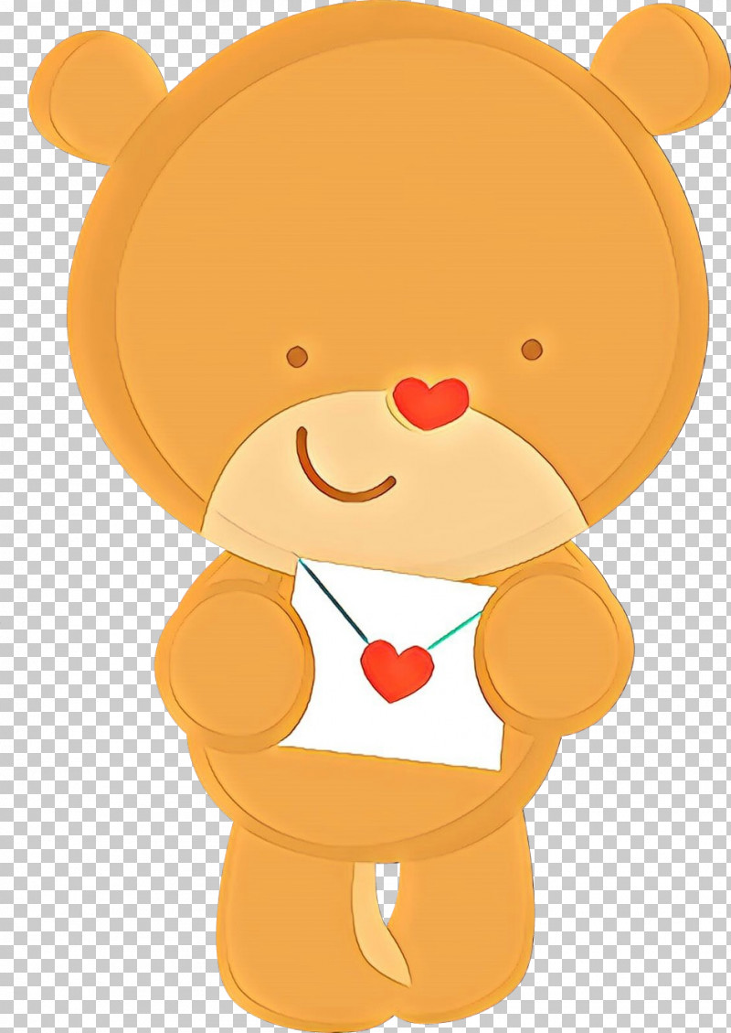 Teddy Bear PNG, Clipart, Bear, Cartoon, Nose, Orange, Teddy Bear Free PNG Download