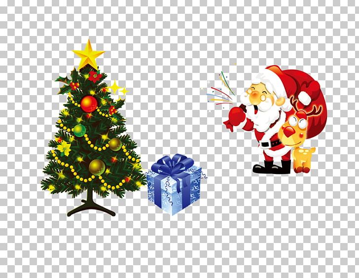 Santa Claus Christmas Tree Illustration PNG, Clipart, Art, Christmas, Christmas Decoration, Christmas Ornament, Christmas Tree Free PNG Download