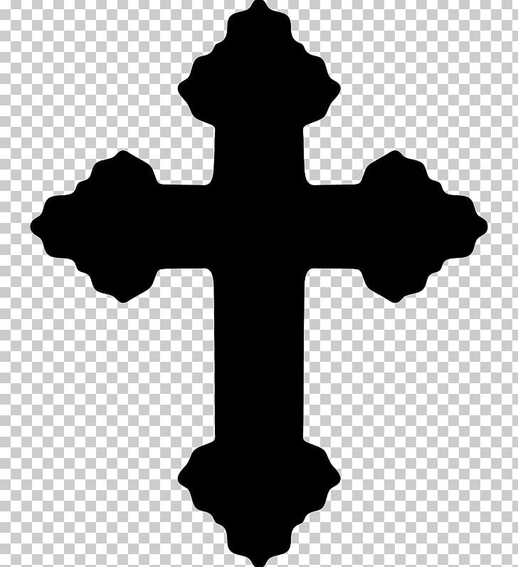 black cross outline clipart