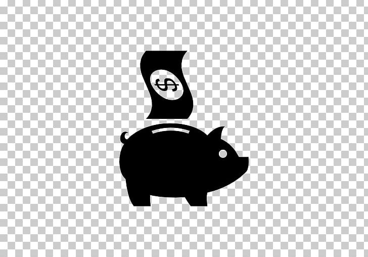 Piggy Bank Saving Coin Money PNG, Clipart, Bank, Black, Black And White, Carnivoran, Cat Free PNG Download