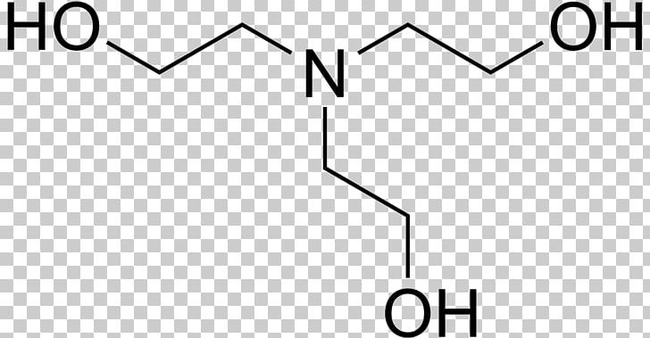 Triethanolamine Chemical Compound Triethylamine Structure PNG, Clipart, Amine, Angle, Area, Black, Black And White Free PNG Download