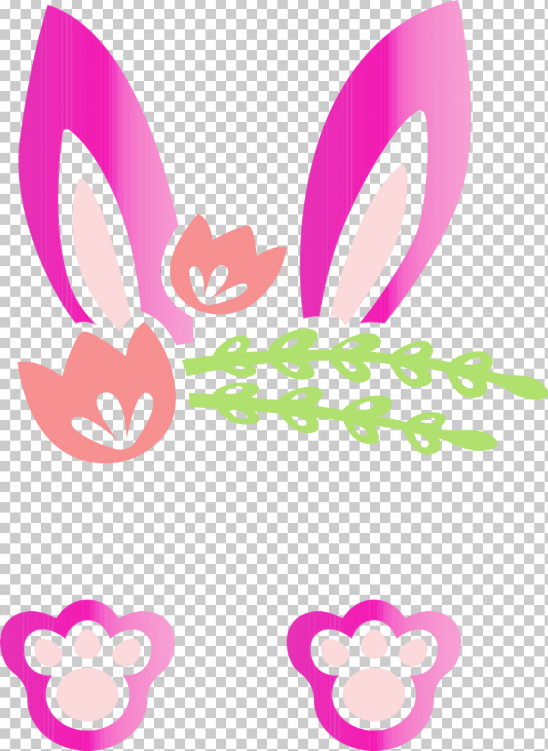 Pink Heart Sticker PNG, Clipart, Cute Rabbit, Easter Bunny, Easter Day, Heart, Paint Free PNG Download