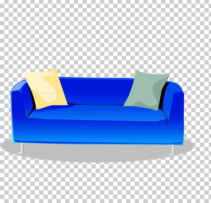 Couch Furniture Chair Adobe Illustrator PNG, Clipart, Angle, Bed, Cartoon Sofa Image, Electric Blue, Hand Drawn Free PNG Download