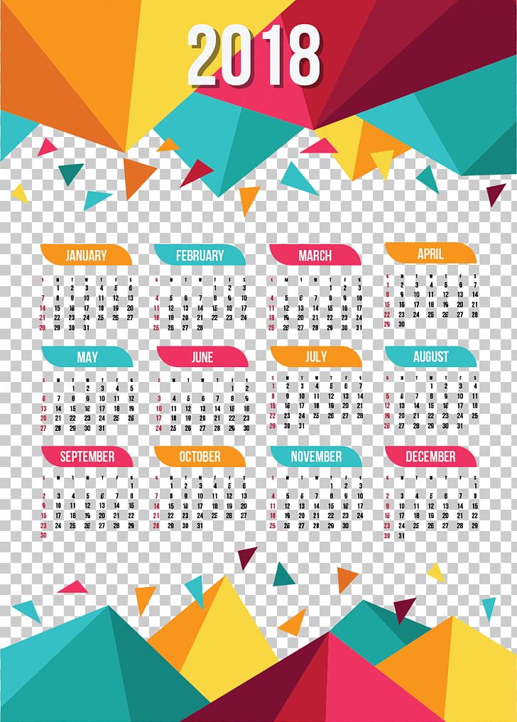 Calendar New Year PNG, Clipart, 2018 Calendar, 2018 Desk Calendar, Advent Calendar, Art, Border Free PNG Download