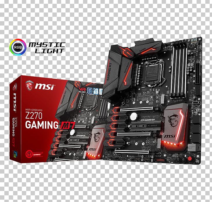 Intel LGA 1151 MSI H270 GAMING PRO CARBON Motherboard PNG, Clipart, Atx, Brand, Computer, Computer Component, Cpu Socket Free PNG Download